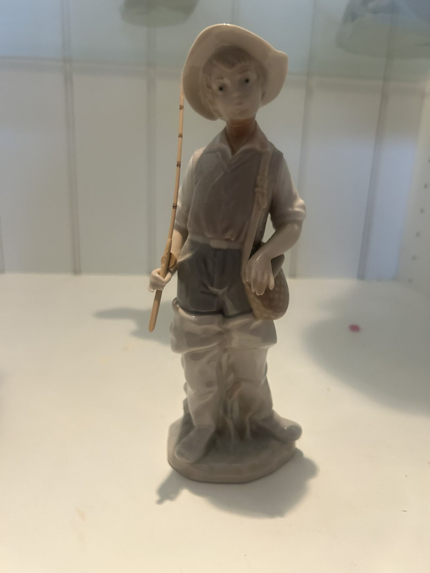Lladro Figurine Boy Going Fishing