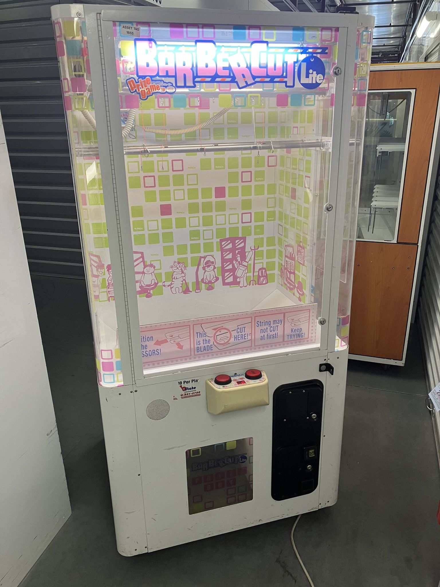Barber Cut Lite Namco Prize Redemption Arcade Game! Works Great!