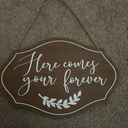 Wedding sign