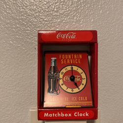 Matchbox Coca Cola Clock 