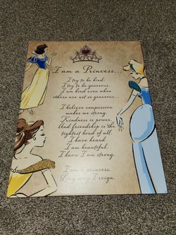 "I am a Princess" canvas