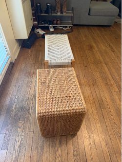 Bench+ Wicker Side Table