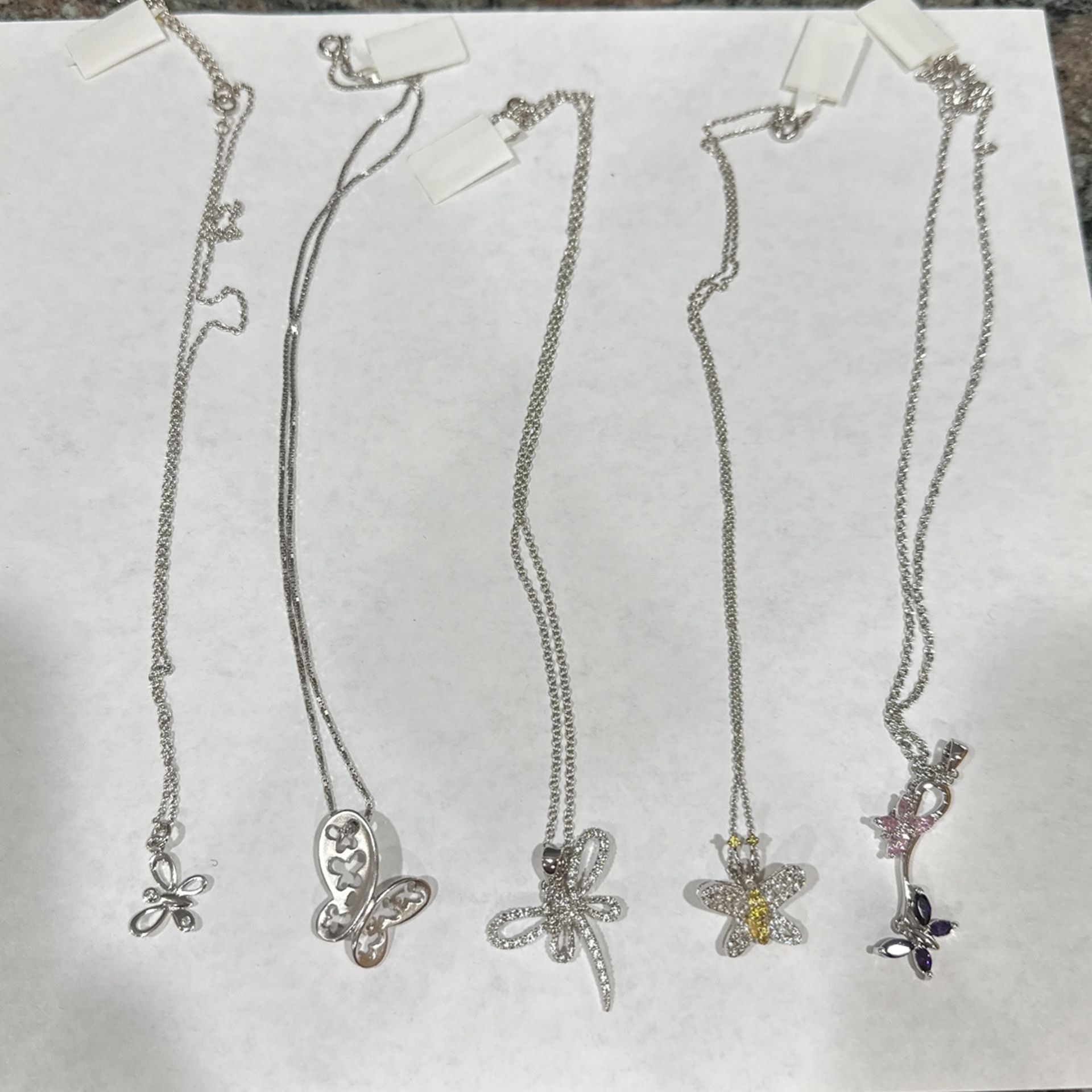 Silver Butterfly Necklaces