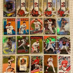 Washington Nationals 20 Card Baseball Lot! Rookies, Prospects, Refractors, Prizms, Short Prints, Variations & More!