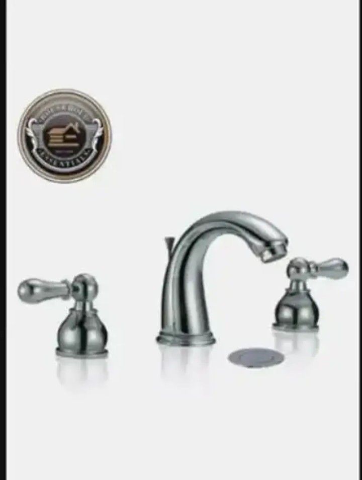 8" Chrome Widespread Bathroom Faucet with Drain..... CHECK OUT MY PAGE FOR MORE ITEMS