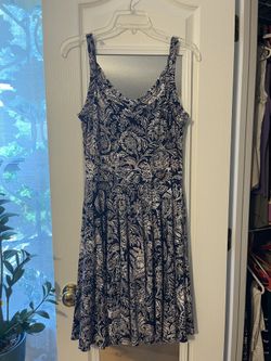 Navy Floral Sundress Size M