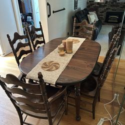 Kitchen Dining Table, Hutch, and Bar set