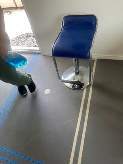 Blue stool