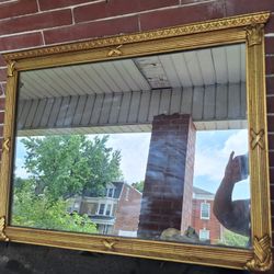 Antique Pre- Victorian  Gold Mirror  by WHITE SEID Products Baltimore 