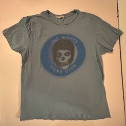 THE MISFITS Fiend Club Junk Food Blue XL T-Shirt * Rare!☠💀Crimson Ghost ☠💀