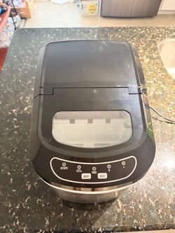 Portable Countertop Ice Maker Machine Magic Chef 27-lb in Stainless Steel