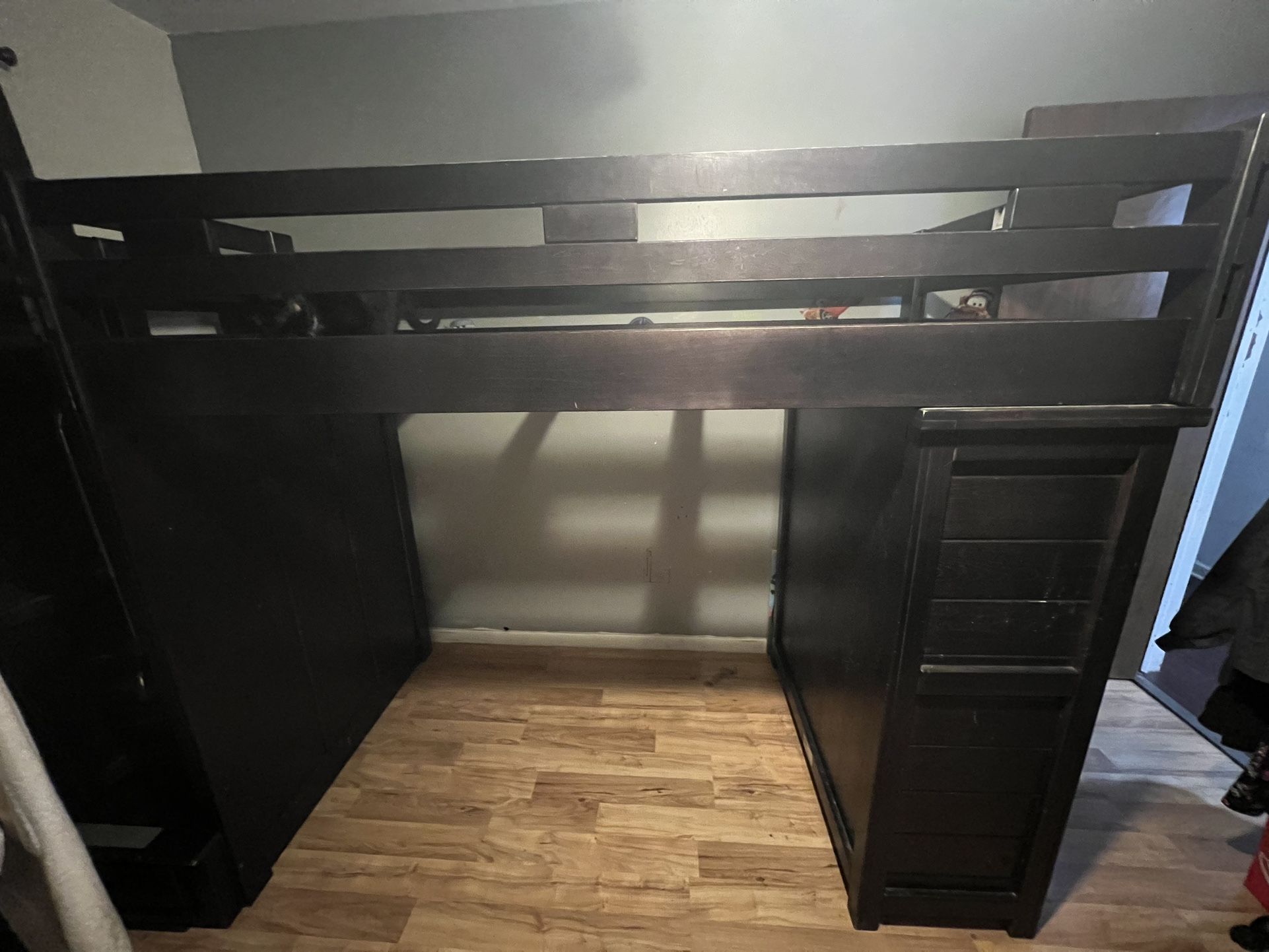 BUNK BED & DESK/ARMOIRE