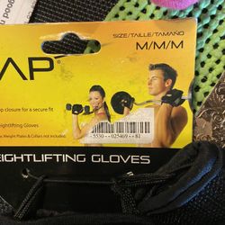 NEW CAP WEIGHT LIFTING GLOVES  SIZE M