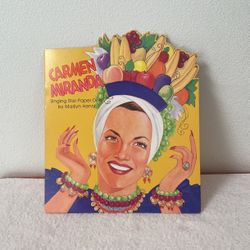 Vintage 1990s Carmen Miranda Paper Dolls Booklet Brazil Brazilian Dancer Actress. NEW!! Never Used!!
