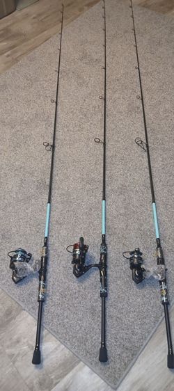 3) New PennPursuits lV 2500LE  on matching PennPursuit lV LE 7'0 rods combos