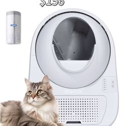 😄 CATLINK Self-Cleaning Litter Box for Multiple Cats – Large Capacity, Double Odor Control, Supports Pets 3.5–22 lbs (Young Version)
