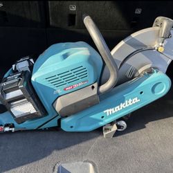 Makita 14" 80v Power Cutter Cut Off Concrete Saw w/ 2 40v 8ah batteries