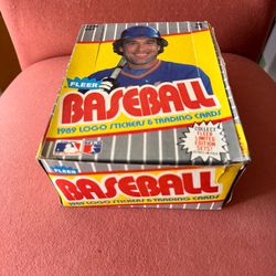 1989 Fleer Baseball  Wax Box