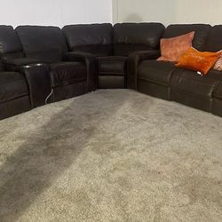 Leather Sectional & More