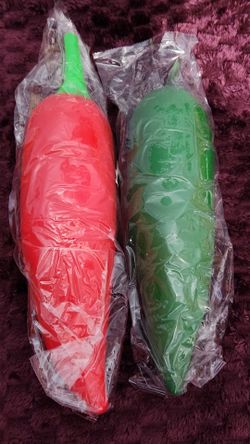 Chili Pepper Plush Toys Set of 2