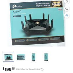 Tp-link Ax6000 Next-Gen Wifi 6 Router