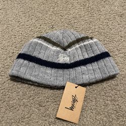 Stussy Strip Knit Beanie (Skull Cap)