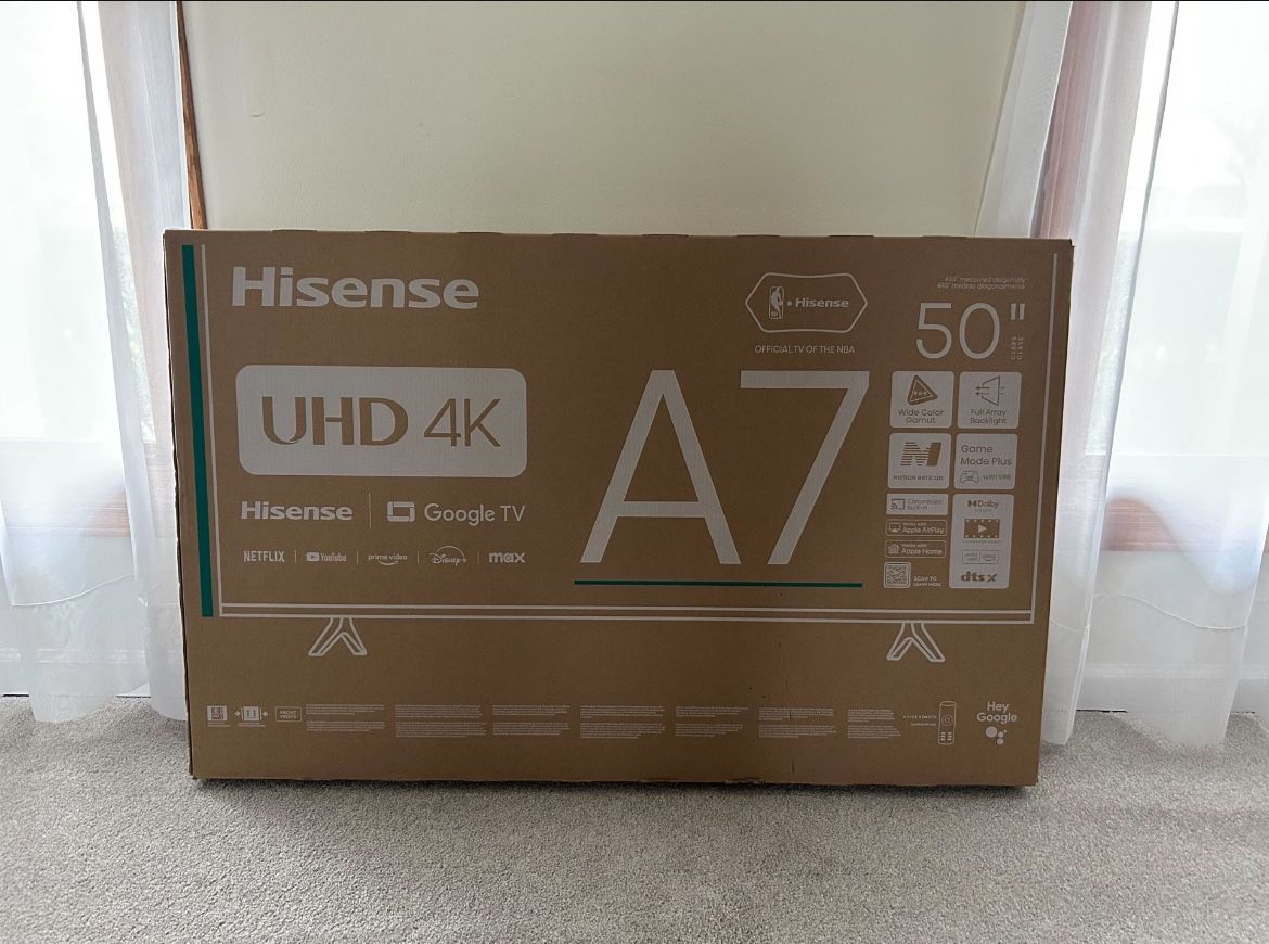 Hisense 50" Class A7 Series LCD 4K UHD Smart Google TV 50A7N