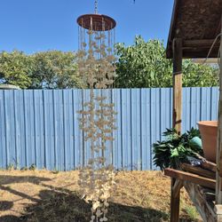 Vintage Sea Shell Chandelier Boho Hippie Decor 