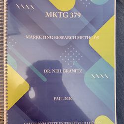 Marketing Research Methods Book
