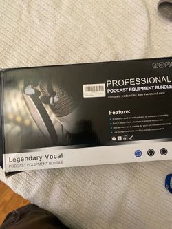 Brand new podcast equipment