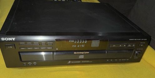 Sony CDP-CE335 5-Disc CD Changer Black Digital Optical Stereo RCA