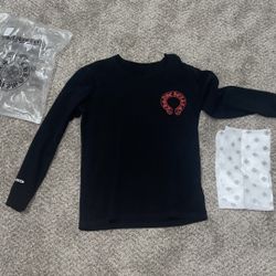 Chrome Hearts Black Long Sleeve Shirt – Size Small – Used – With Tags & Packaging