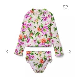Girls Janie& Jack Swimsuit 12 To 18 Months New With Tags