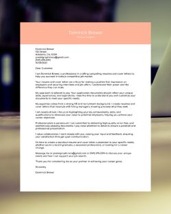 Resumes And Cover Letters (On Sale)💲
