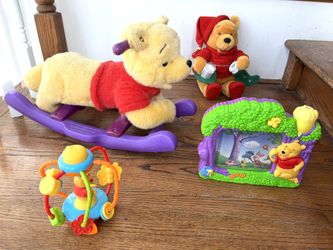 Lot Of Winnie The Pooh Baby Toys. All Pictured $35