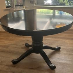 Black Wooden Dining Table 