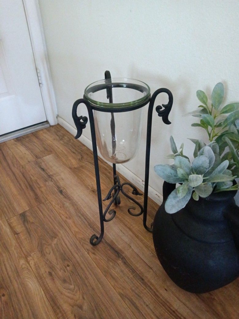 Plant Stand Candle Holder Vintage Cottage