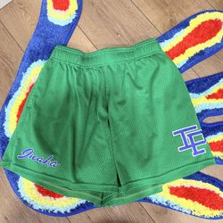 Green Inaka Power Mesh Shorts 