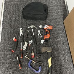 Set Of Tools And Drill