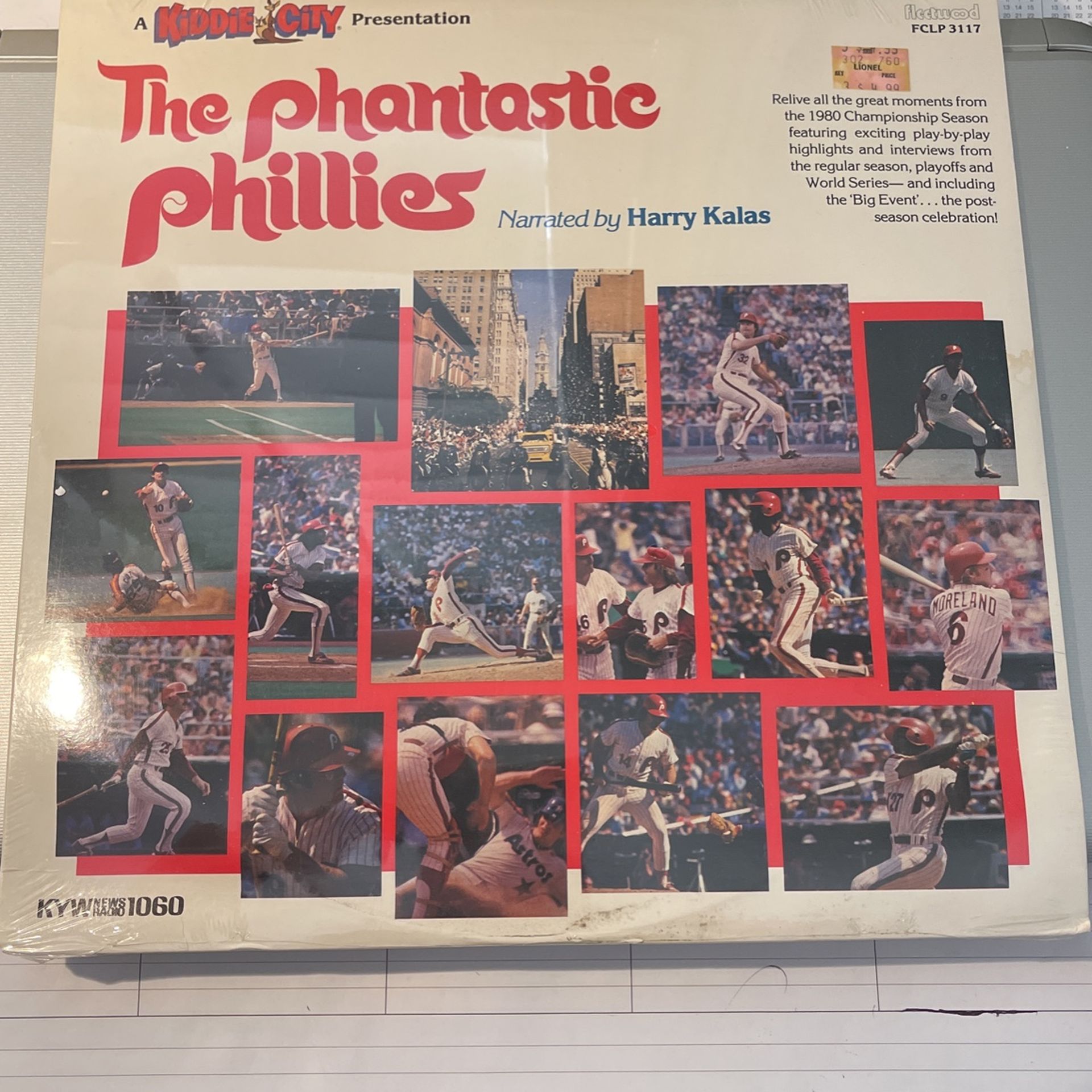 1980 THE PHANTASTIC PHILLIES LP RECORD