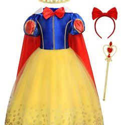 Princess Dress Snow White Look Alike With Accessories 