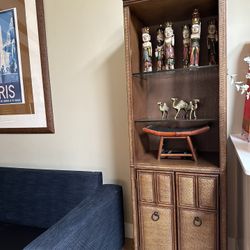 Cabinet With Open Display Shelves