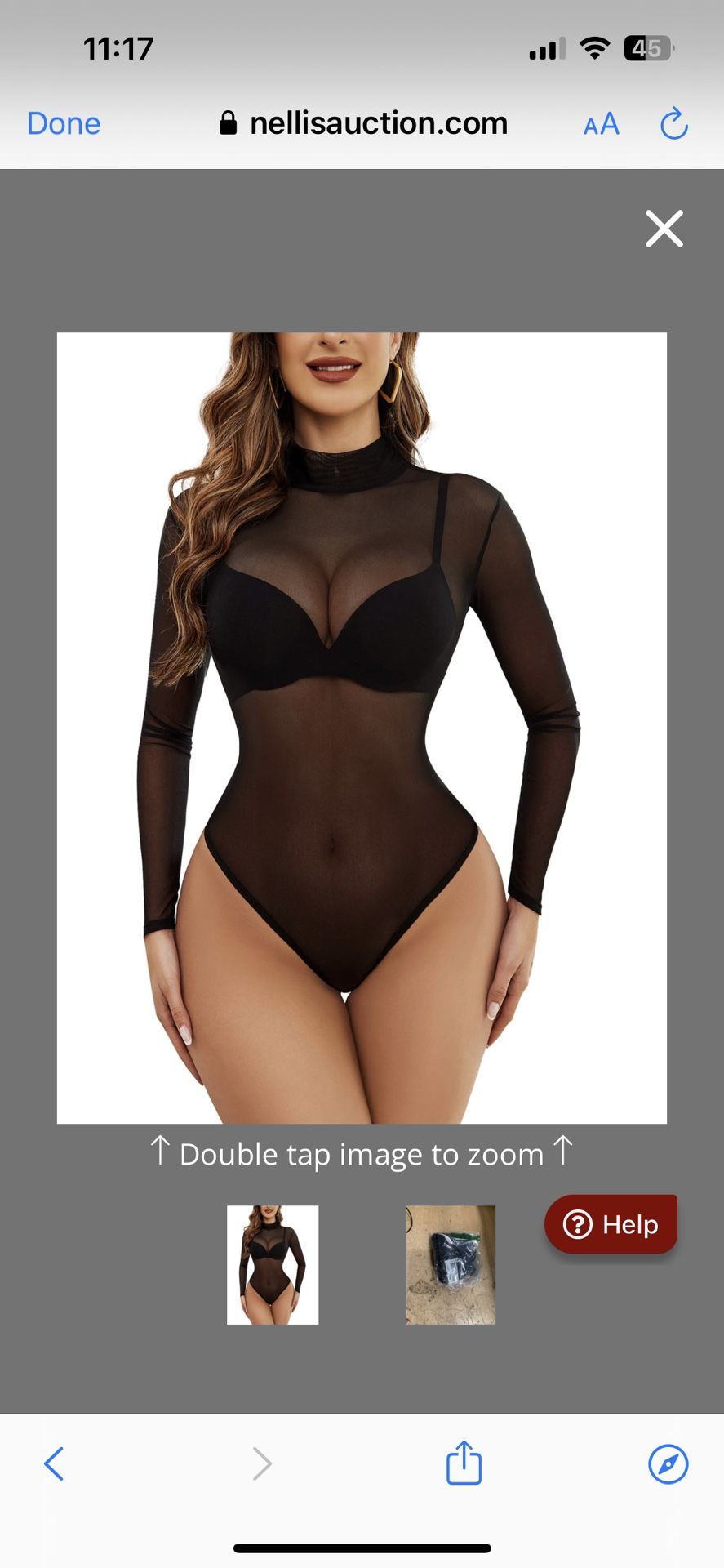 Avidlove Mesh Bodysuit For Women Black Tops Long Sleeve Bodycon Mesh Jumpsuit For Halloween