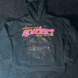 Black Sp5der Hoodie Large 