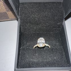 14k Gold 3ct Lab Grown Diamond Engagement Ring Size 7.5