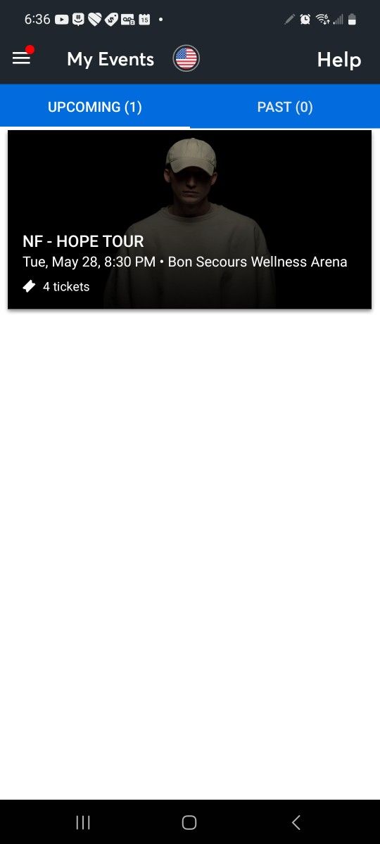 NF Concert 2 Tickets Section 114 Row A