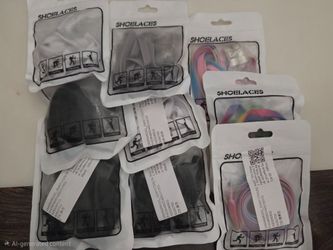 9 Pairs No-tie elastic shoelaces