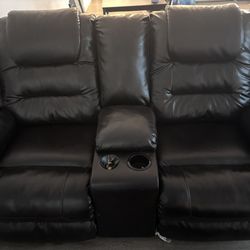 Black Recliner Couch