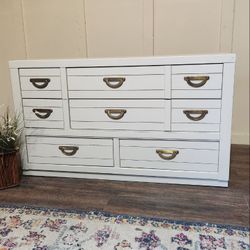 6 Drawer Dresser Campaign | Sideboard |Entryway Table | Buffet | Small Dresser| Storage Credenza| Console TV Stand Bedroom Furniture