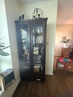 Wood entertainment center- $200 obo